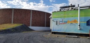 A picture of the Kline’s Island Wastewater Treatment Plant biogas generator at Lehigh County Authority. 